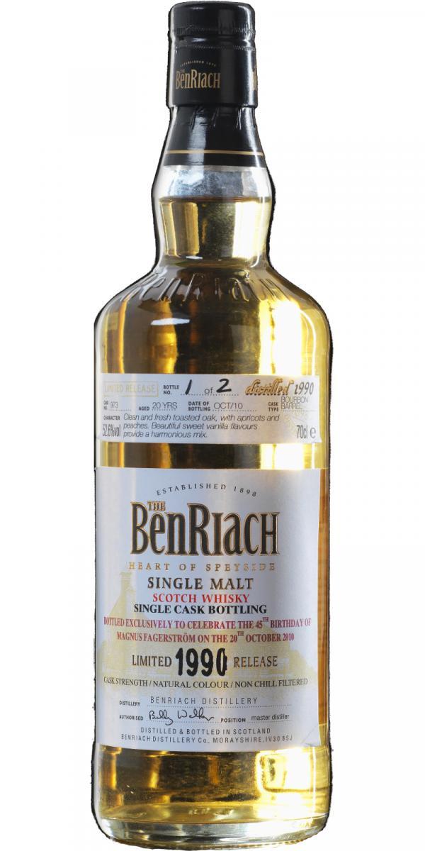 BenRiach 1990 Single Cask Bottling