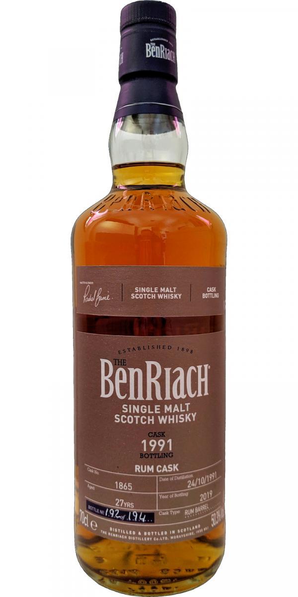 BenRiach 1991 Single Cask Bottling - Batch 16