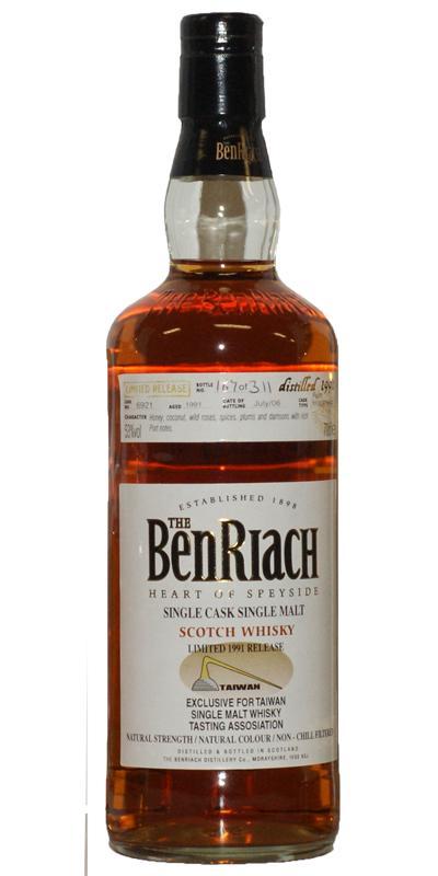 BenRiach 1991 for Taiwan Tasting Assosiation