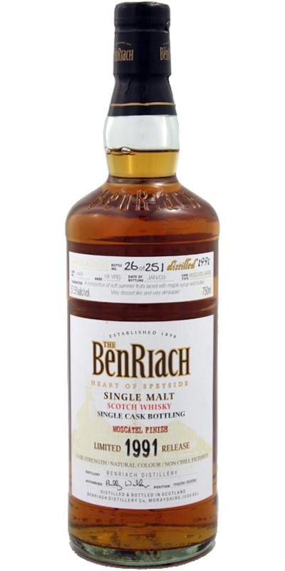 BenRiach 1991 Single Cask Bottling