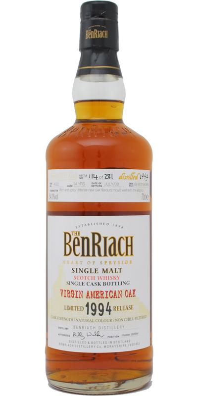 BenRiach 1994 Single Cask Bottling - Batch 5