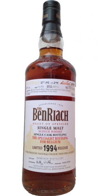 BenRiach 1994 Single Cask Bottling