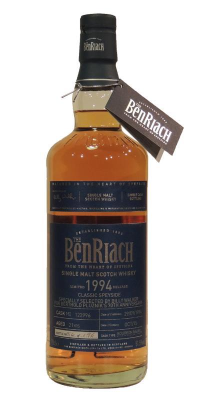 BenRiach 1994 Single Cask Bottling