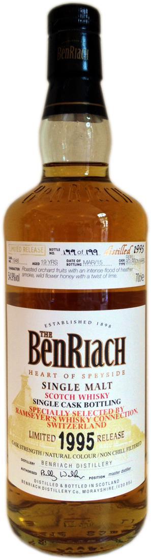 BenRiach 1995 Single Cask Bottling