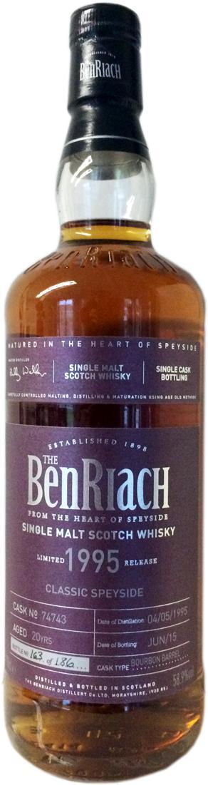 BenRiach 1995 Single Cask Bottling - Batch 12