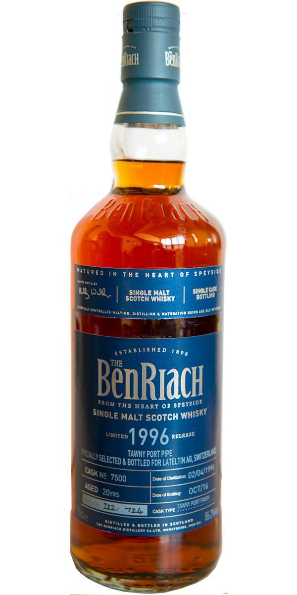 BenRiach 1996 Single Cask Bottling