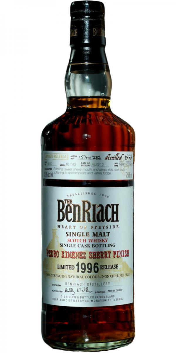 BenRiach 1996 Single Cask Bottling