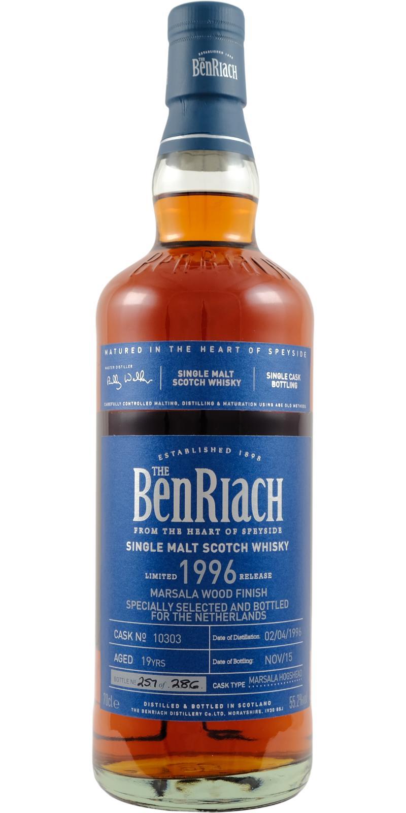 BenRiach 1996 Single Cask Bottling