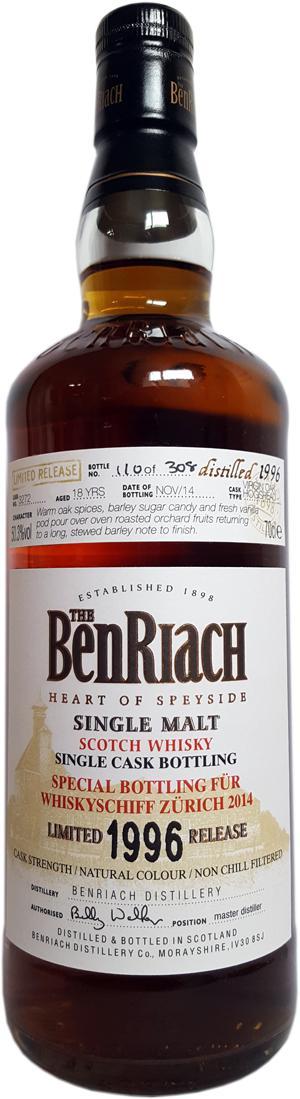 BenRiach 1996 Single Cask Bottling