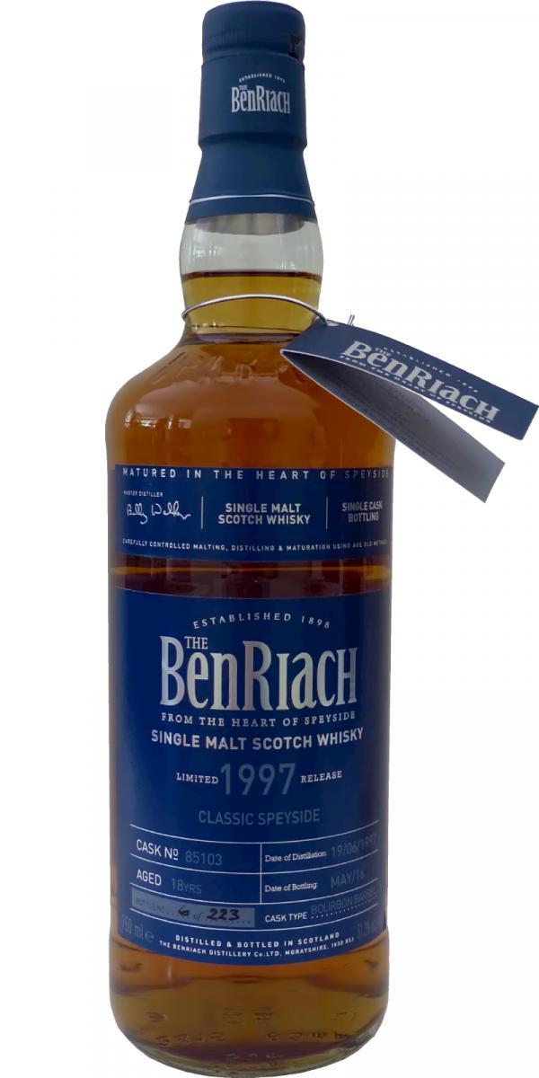 BenRiach 1997 Single Cask Bottling