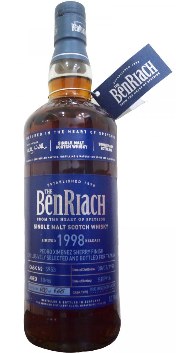 BenRiach 1998 Single Cask Bottling