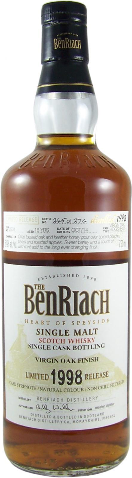BenRiach 1998 Single Cask Bottling