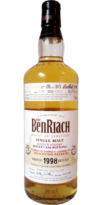 BenRiach 1998 for 25th Scottish Weekend Alden Biesen