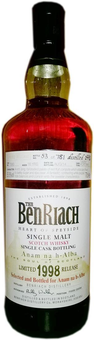 BenRiach 1998 for ANHA Tawny Port