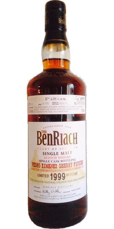 BenRiach 1999 Single Cask Bottling