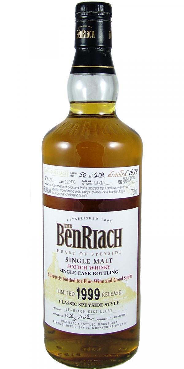 BenRiach 1999 Single Cask Bottling