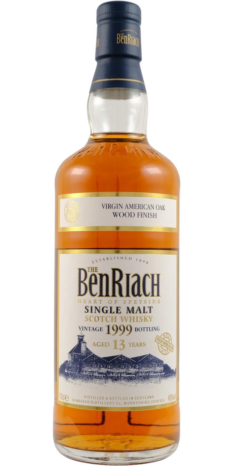 BenRiach 1999 Virgin American Oak Wood Finish