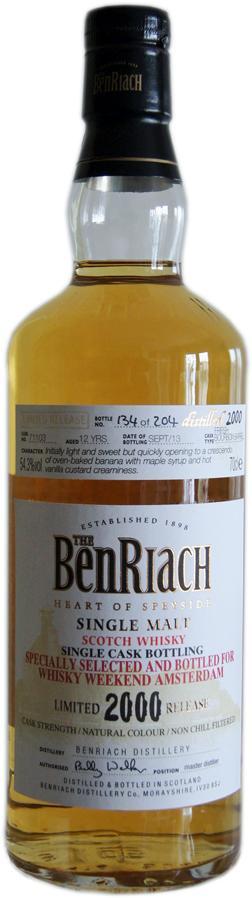 BenRiach 2000 for Whisky Weekend Amsterdam 2014