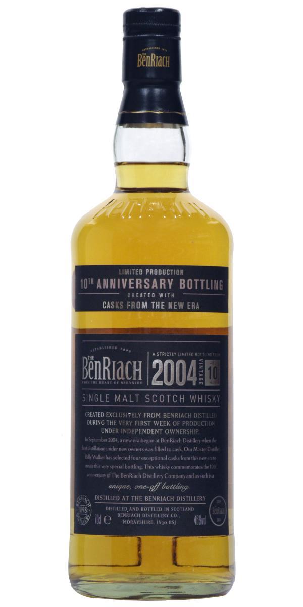 BenRiach 2004 10th Anniversary Bottling