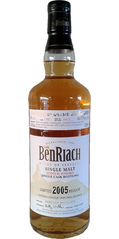 BenRiach 2005 Single Cask Bottling