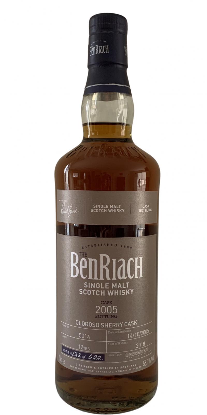 BenRiach 2005 Single Cask Bottling - Batch 15