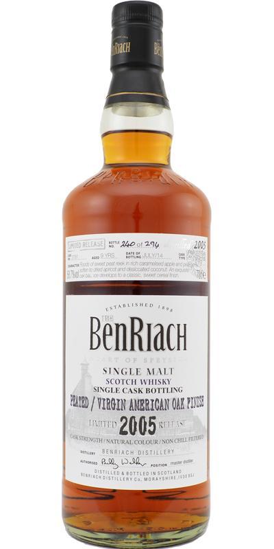 BenRiach 2005 - Peated Single Cask Bottling - Batch 11