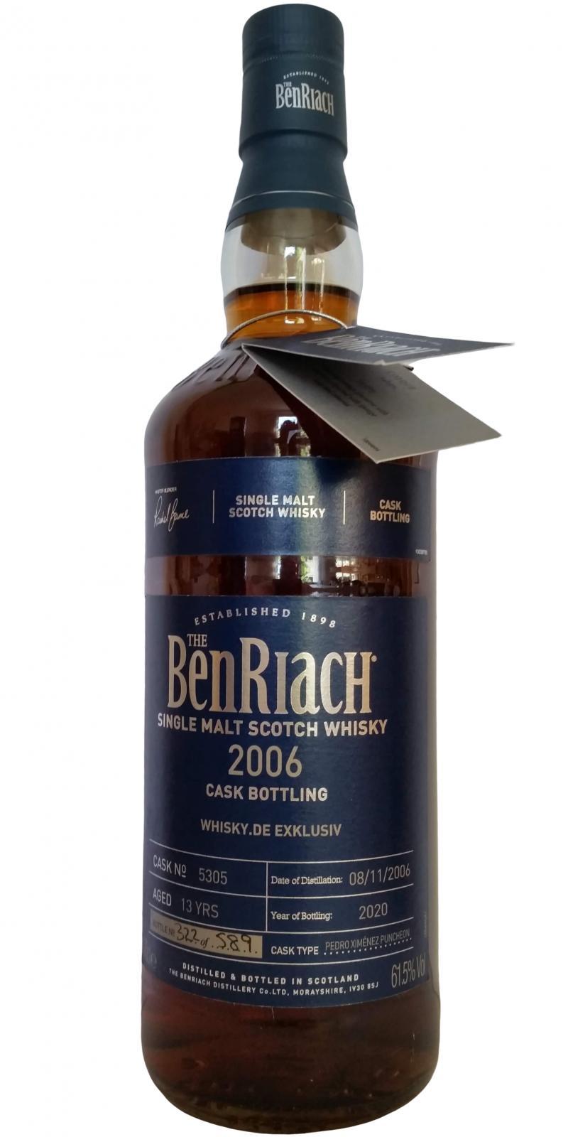 BenRiach 2006 Cask Bottling