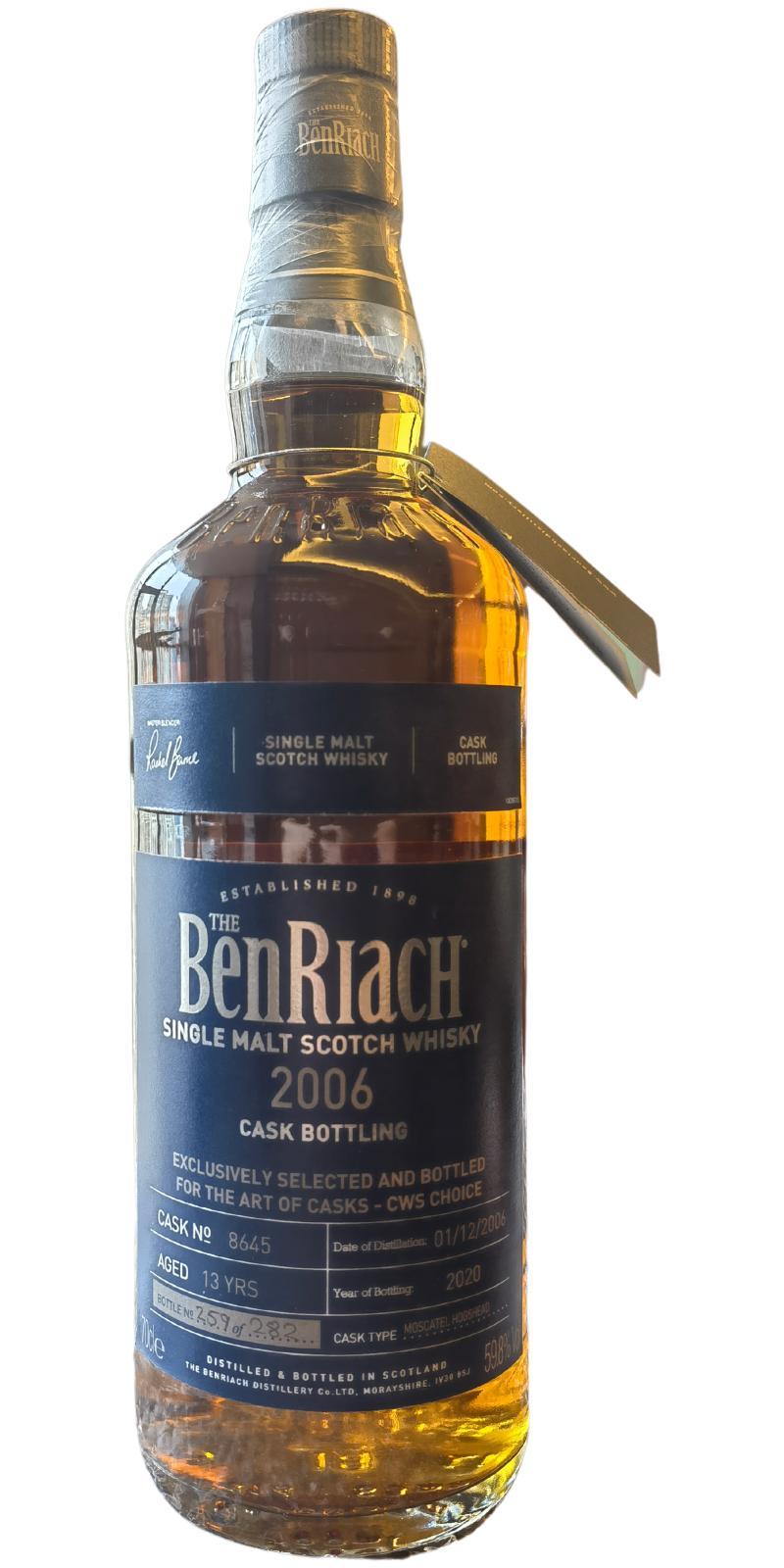 BenRiach 2006 Cask Bottling
