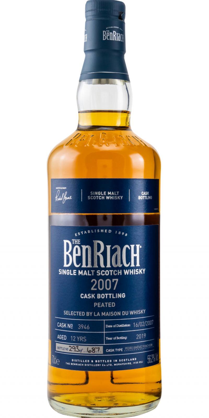 BenRiach 2007 Peated Cask Bottling