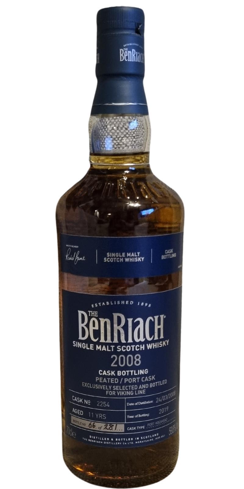 BenRiach 2008 Single Cask Bottling