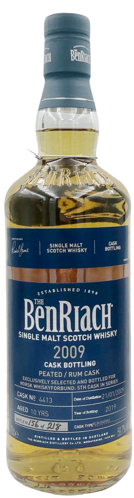 BenRiach 2009 Single Cask Bottling