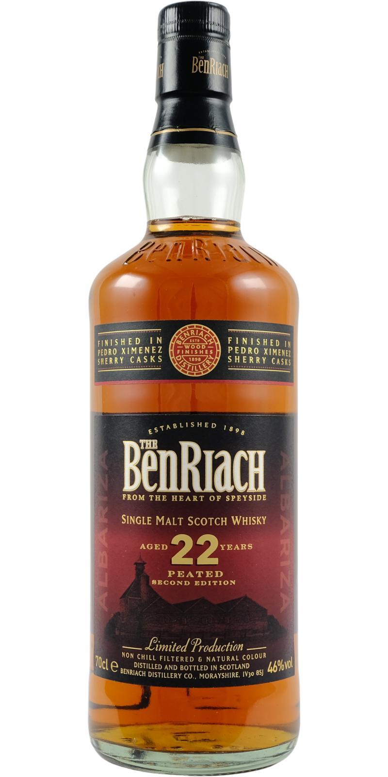 BenRiach 22-year-old Wood Finishes - Albariza - Second Edition