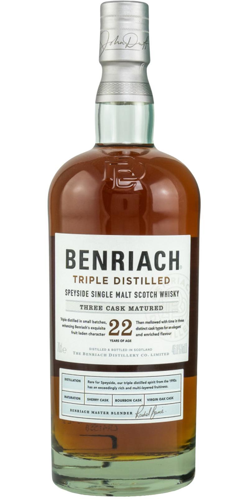 BenRiach 22-year-old Triple Distilled