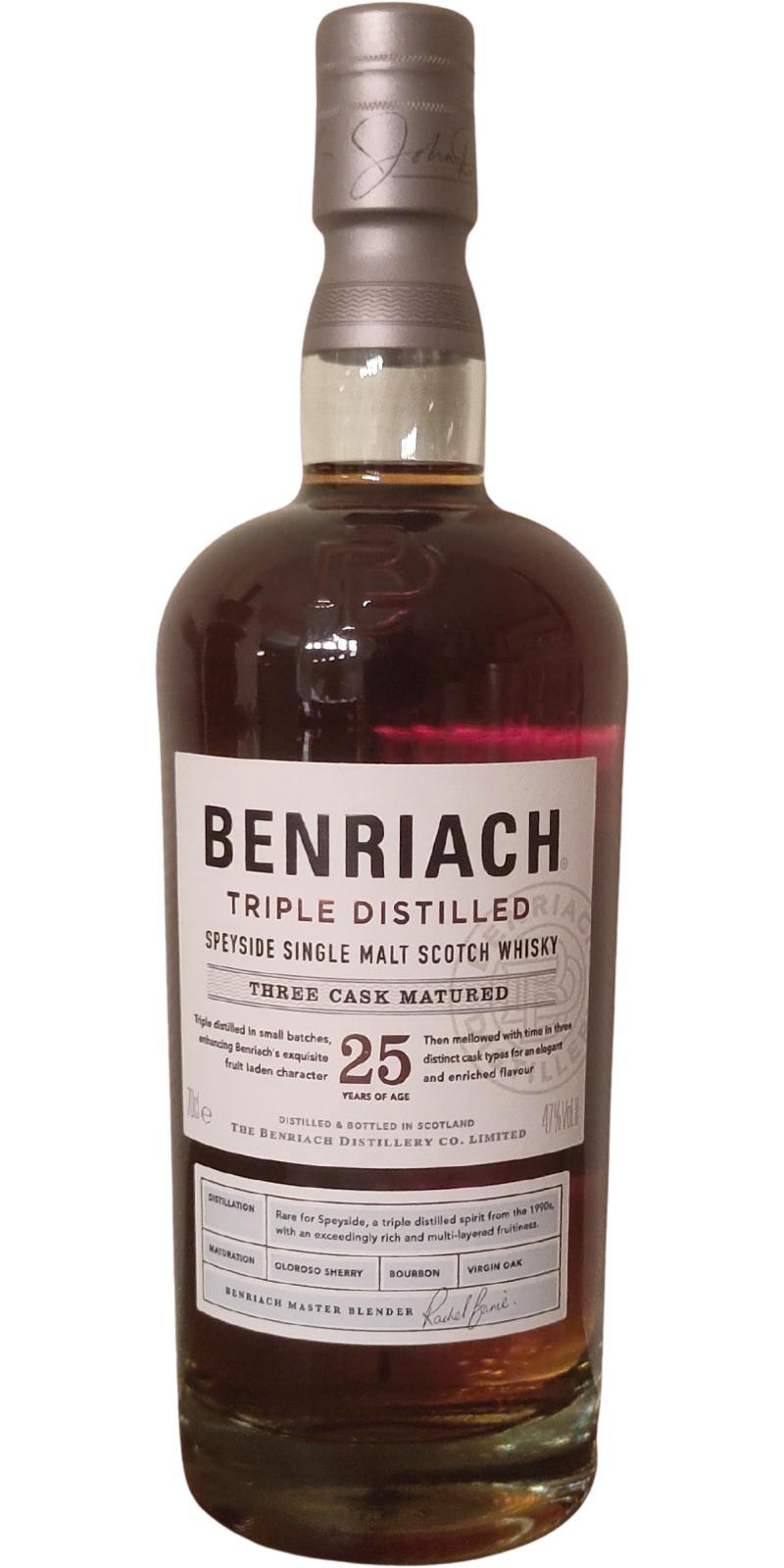 BenRiach 25-year-old Triple Distilled - Three Cask Matured