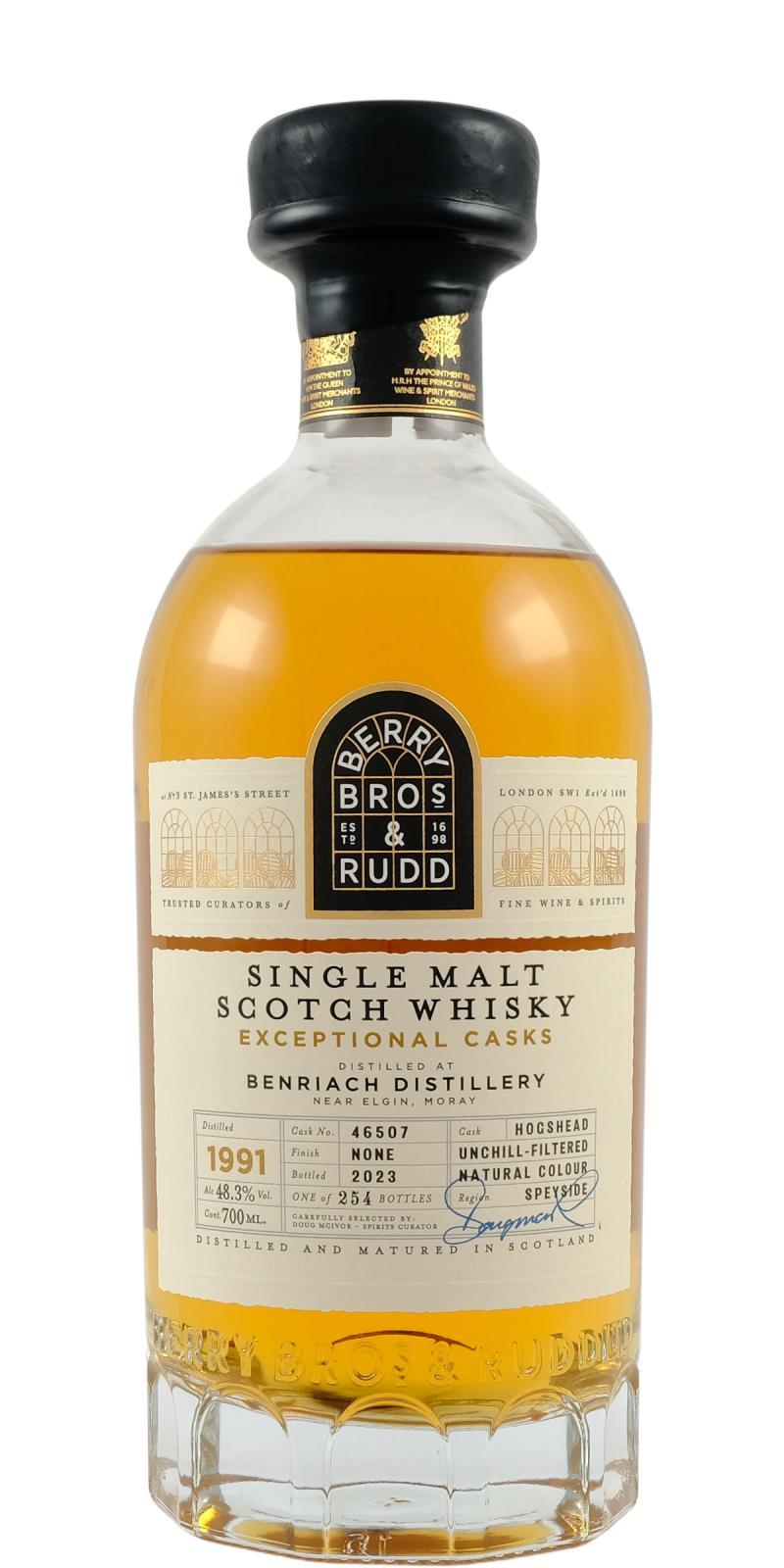 BenRiach 1991 BR Exceptional Casks