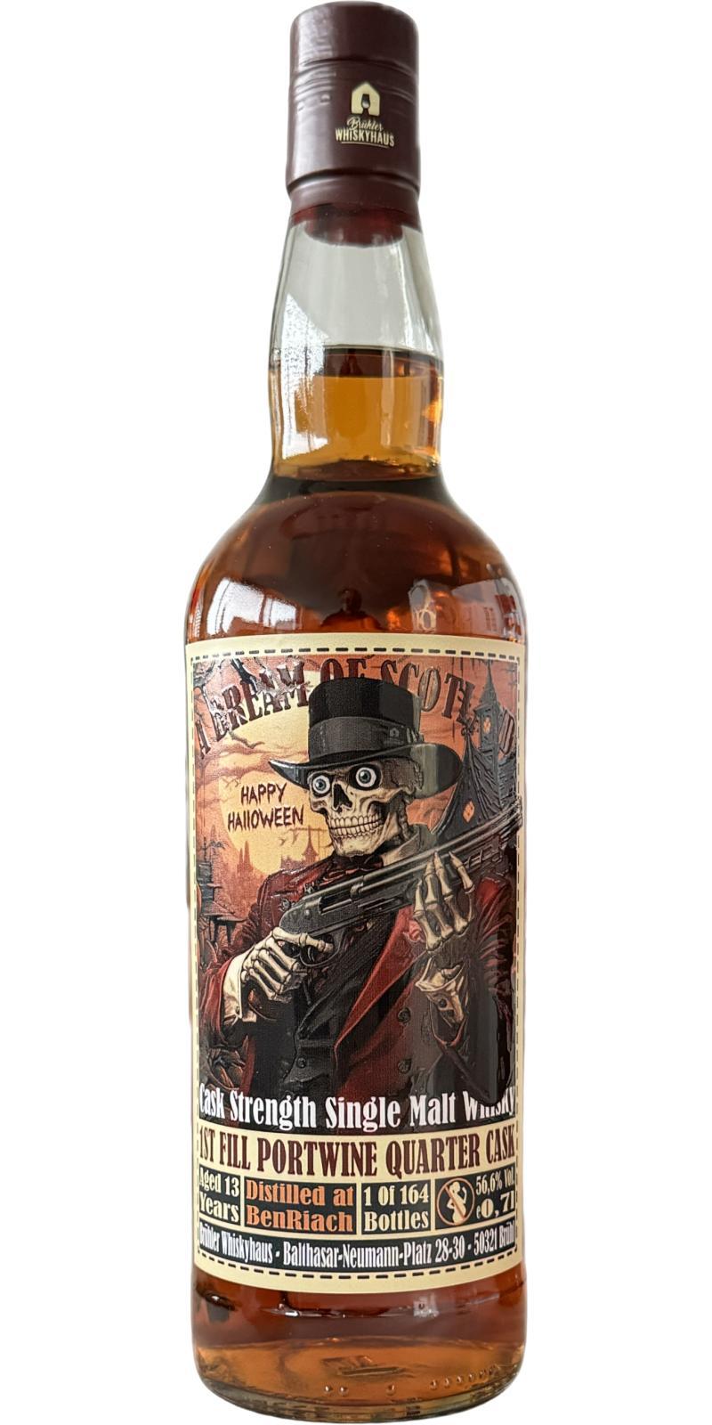 BenRiach 13-year-old BW A Dream of Scotland - Happy Halloween