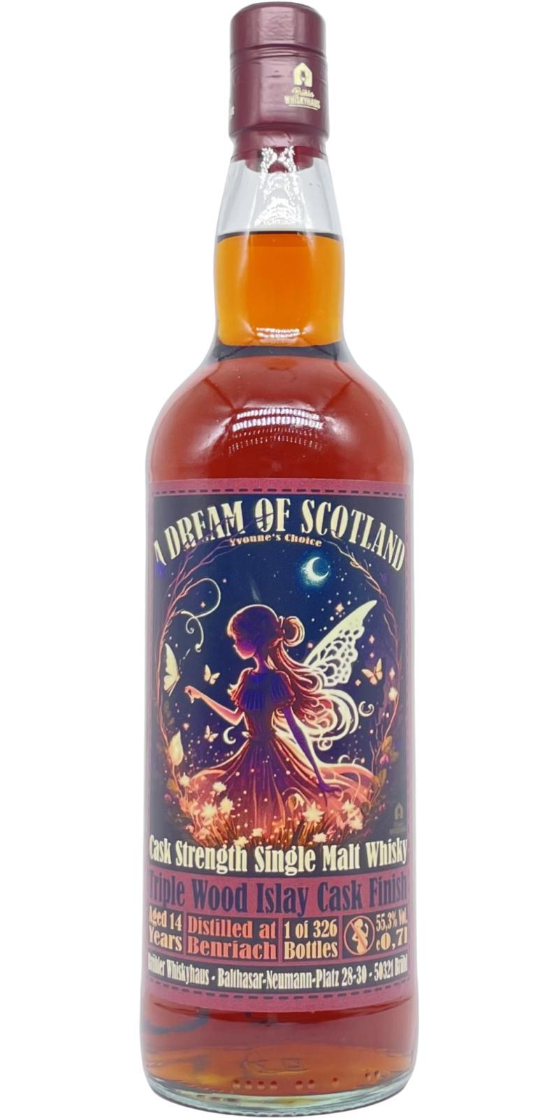 BenRiach 14-year-old BW A Dream of Scotland - Yvonne's Choice