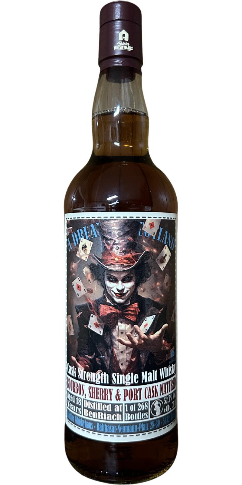 BenRiach 18-year-old BW A Dream of Scotland