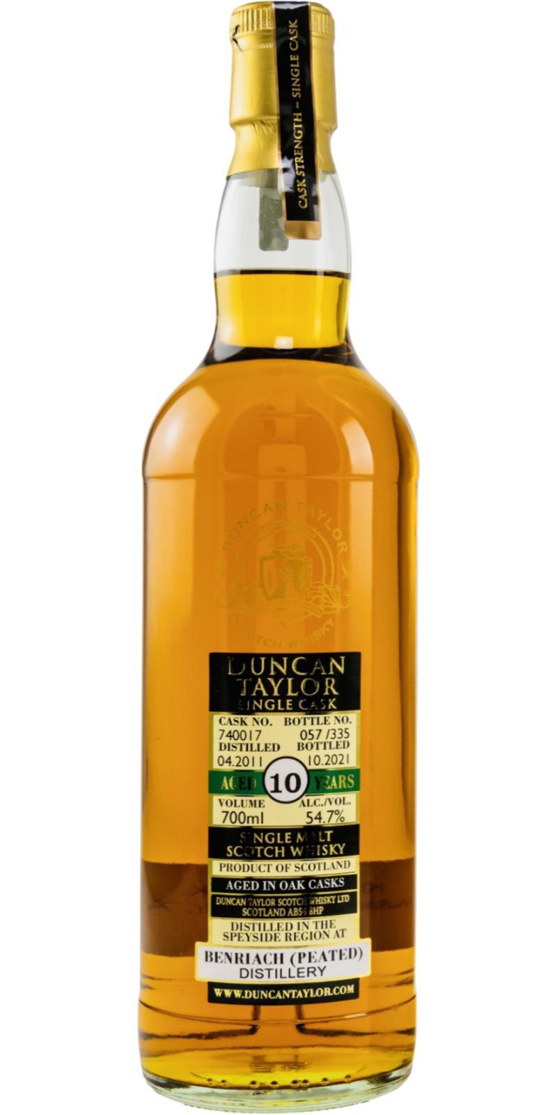 BenRiach 2011 DT Single Cask