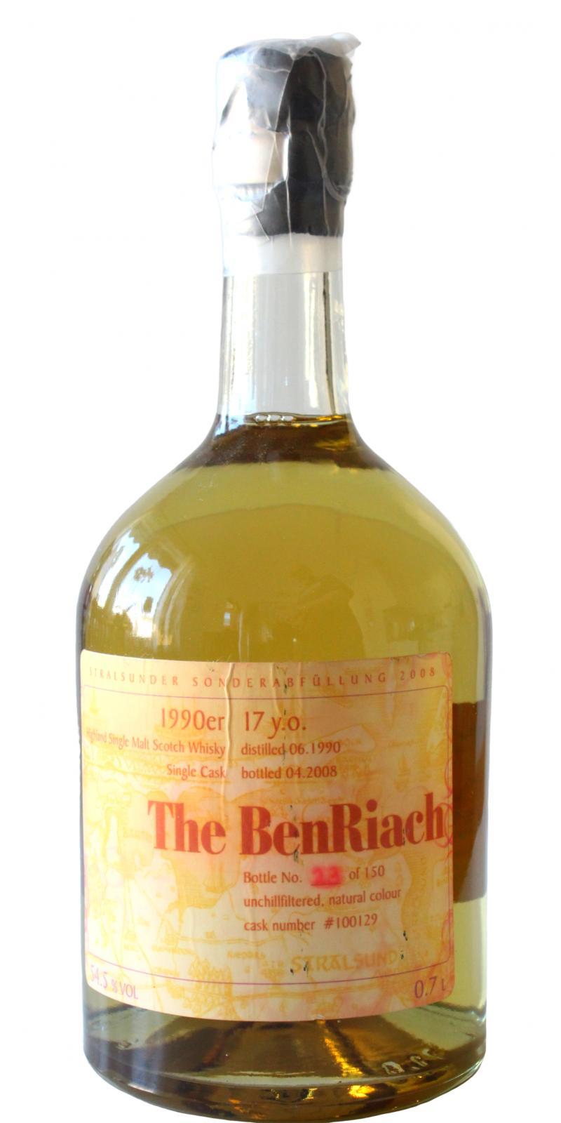 BenRiach 1990 F-S Sonderabfüllung 2008