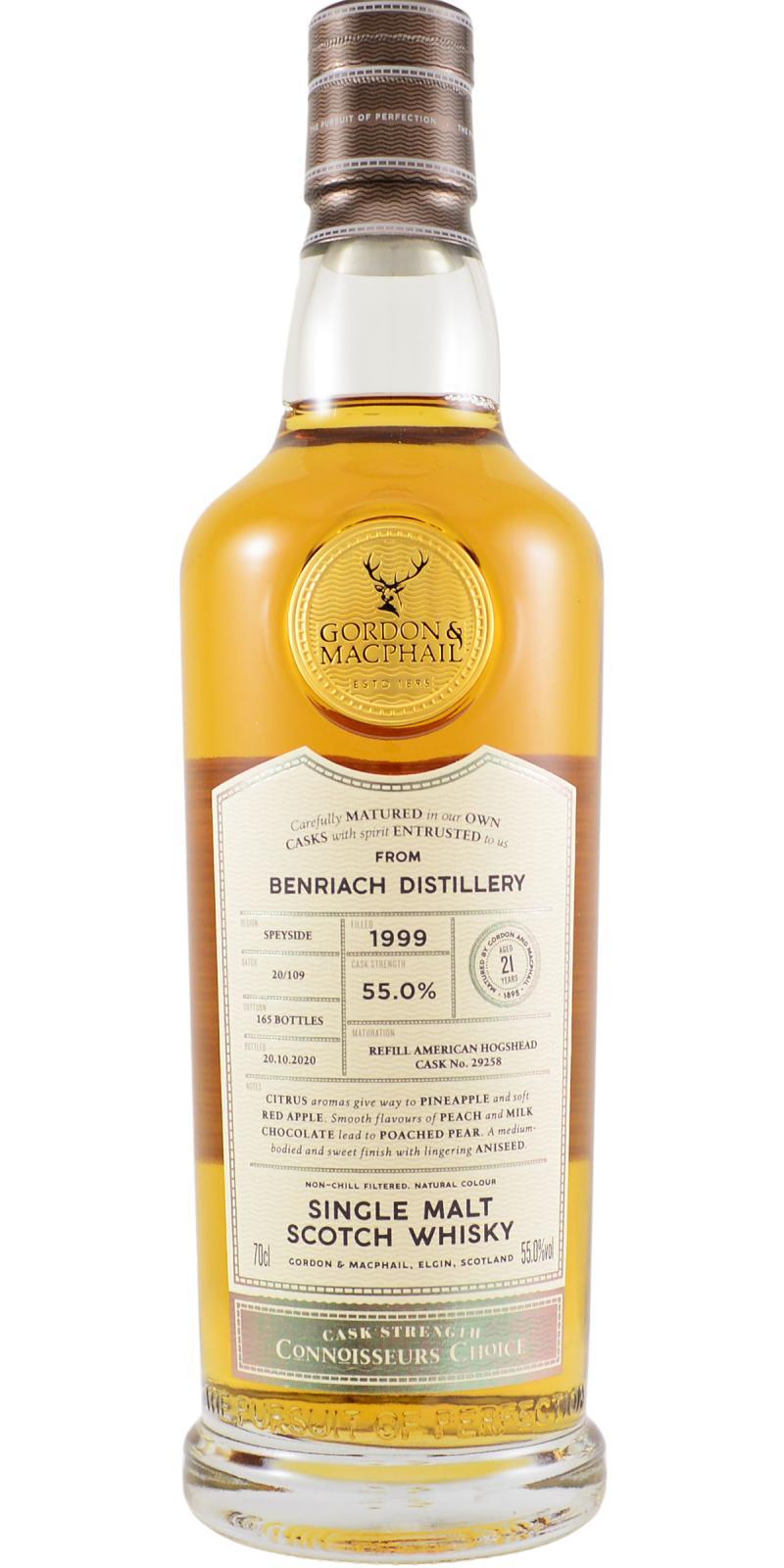 BenRiach 1999 GM Connoisseurs Choice - Cask Strength