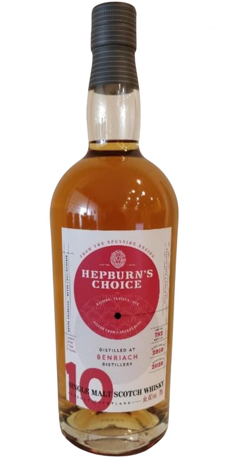 BenRiach 2010 HL Hepburn's Choice