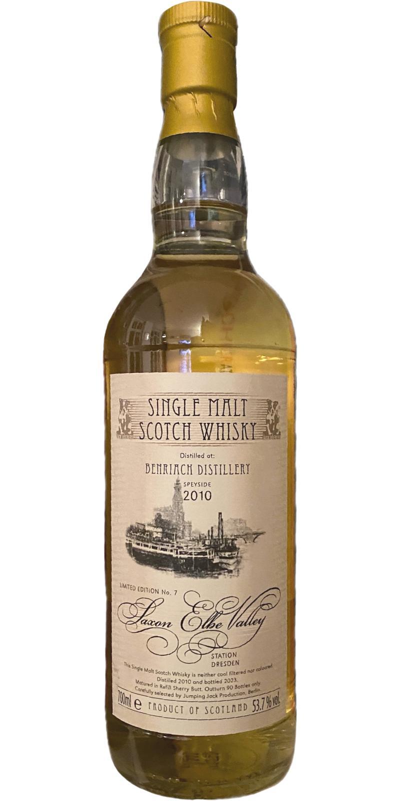 BenRiach 2010 JW Saxon Elbe Valley - Limited Edition No. 7