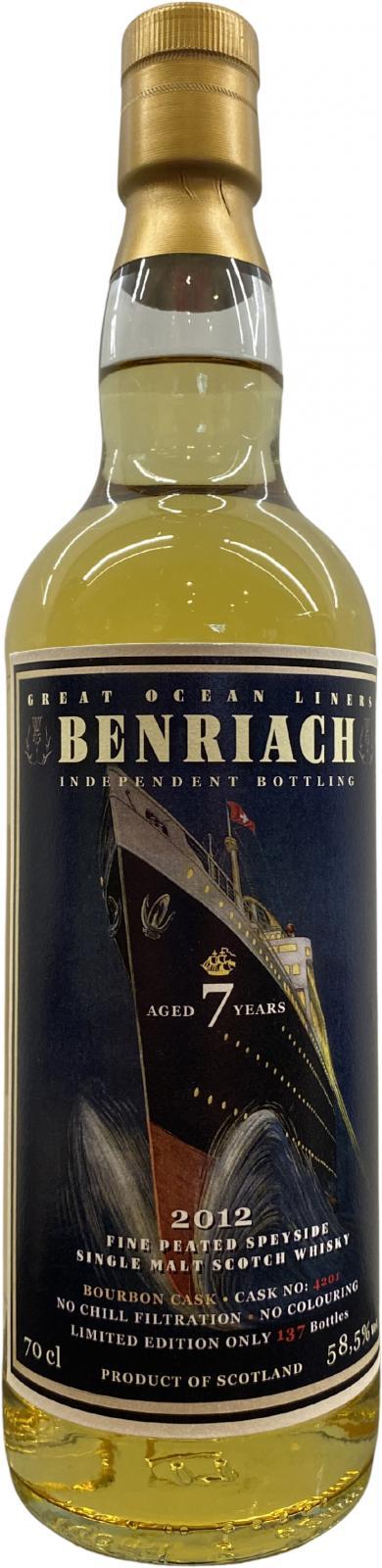 BenRiach 2012 JW Great Ocean Liners