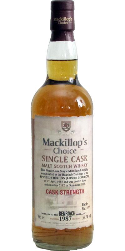 BenRiach 1987 McC Single Cask - Cask Strength