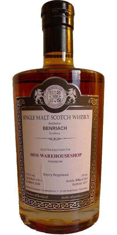 BenRiach 2008 MoS