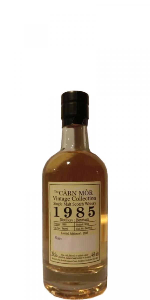 BenRiach 1985 MMcK Càrn Mòr Strictly Single Cask