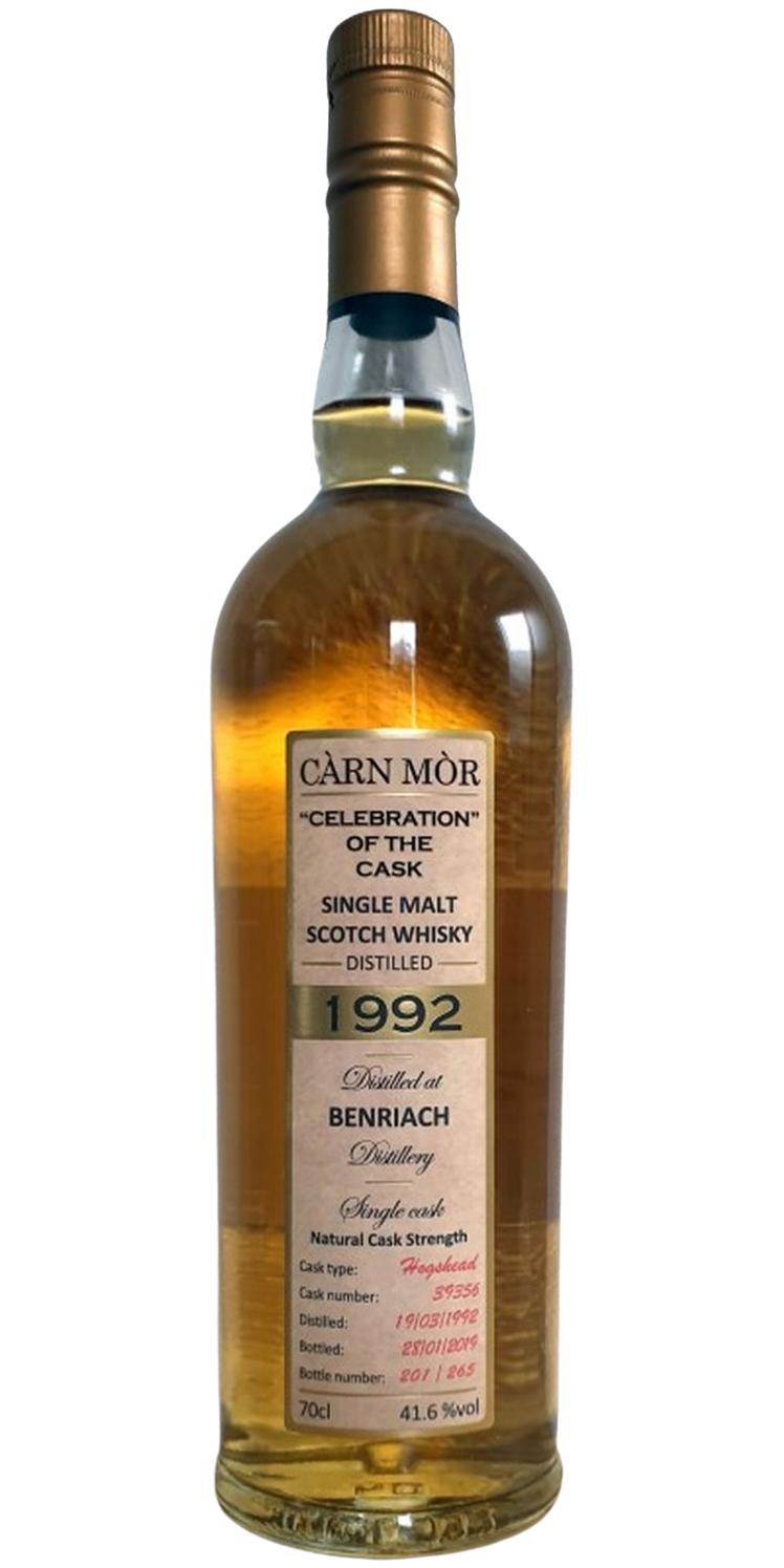 BenRiach 1992 MMcK Càrn Mòr Celebration of the Cask