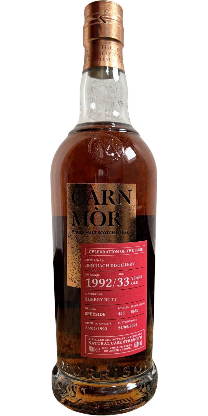 BenRiach 1992 MSWD Càrn Mòr Celebration of the Cask