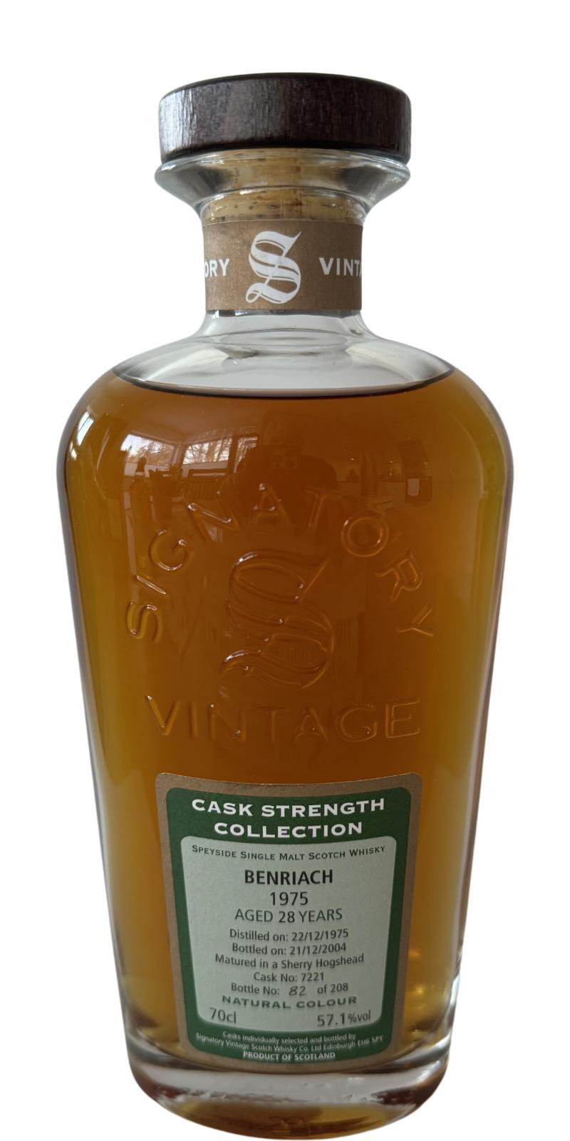 BenRiach 1975 SV Cask Strength Collection